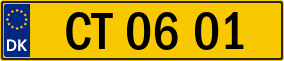 Trailer License Plate